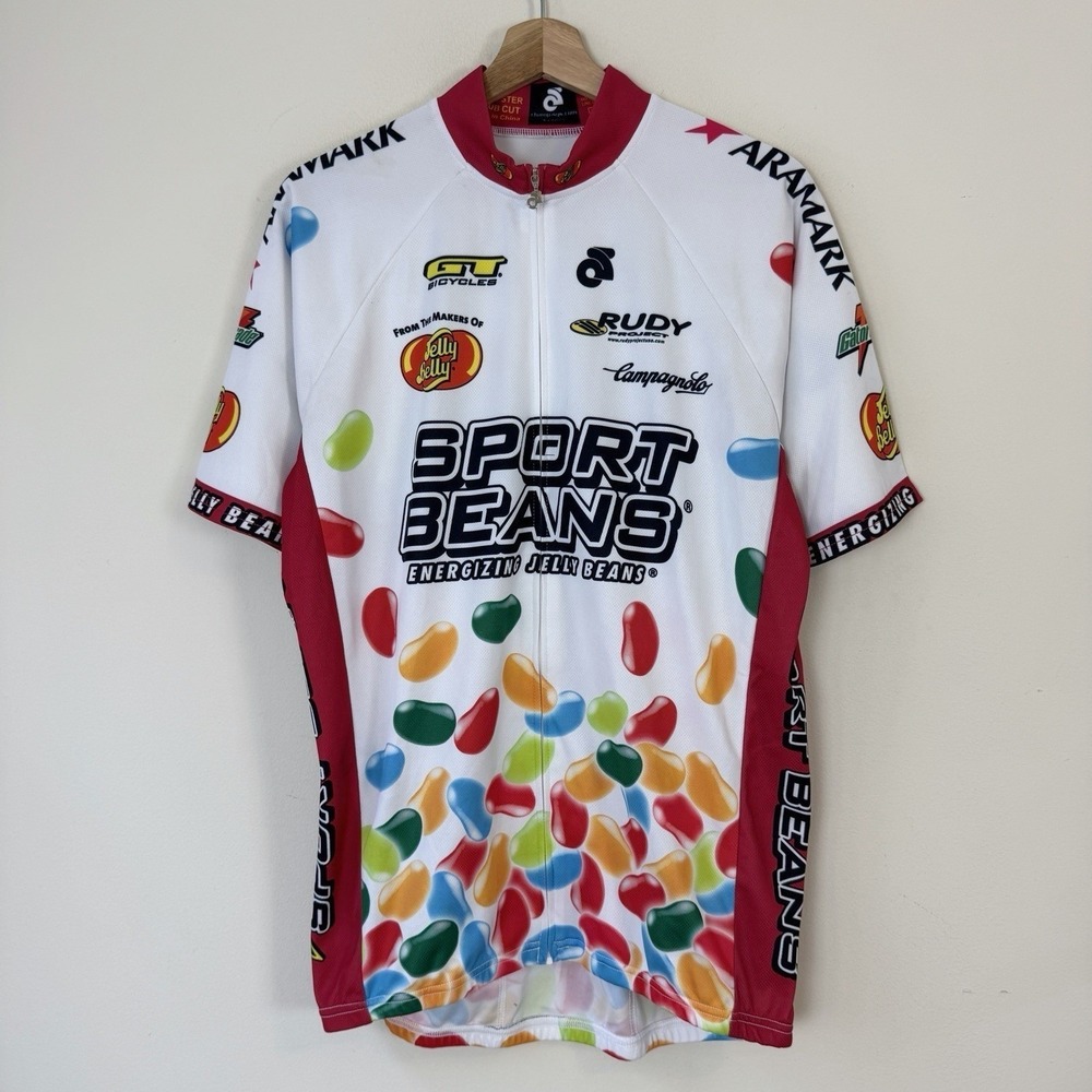 Champ SYS Activewear Sport Jelly Beans Colorful Cycling Shirt With Zipper - XL